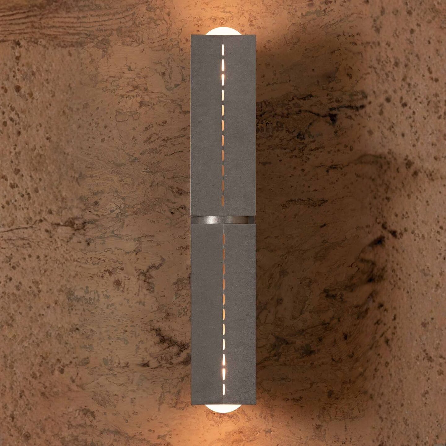 Polaris Wall Light, Large, Tumbled Aluminium